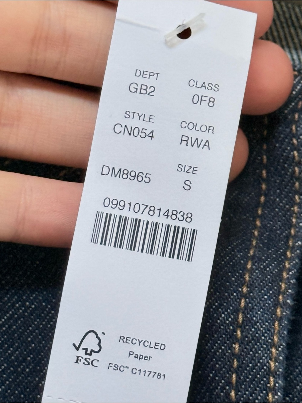 J Crew Cropped Barn Jacket Dark Denim Size Small - Picture 5 of 5